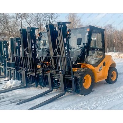 Вилочный дизельный автопогрузчик CHL 3,5 т высокой проходимости, передний привод Вилочный дизельный автопогрузчик CHL 3,5 т высокой проходимости, передний привод