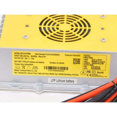 Зарядное устройство для штабелёров WS15H/WS15H SC PRO Li-ion 24V/15A Зарядное устройство для штабелёров WS15H/WS15H SC PRO Li-ion 24V/15A