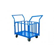 Тележка платформенная TOR ТП-Б (700х1200) с бортами и двумя ручками (колеса 160 мм)